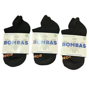 Bombas Youth 3 Pair Ankle No Show Socks -6778 X-Small (Kids Shoe Size 1-6)